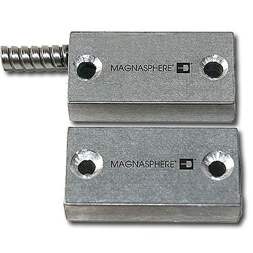 Magnasphere MSS-321S Surface Mount Contact with Armored Cable, 3 Switches, 1 Open Loop, 2 Closed Loop