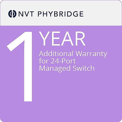 NVT Phybridge NV-24PT-MTNC-1 One-Year Extended Warranty for Use With 24-Port Managed Switches