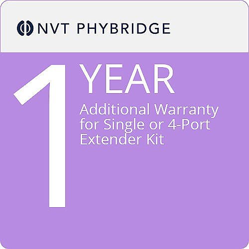 NVT Phybridge NV-KIT-MTNC-1 One-Year Extended Warranty for Single- or 4-Port Switch Extender Kits