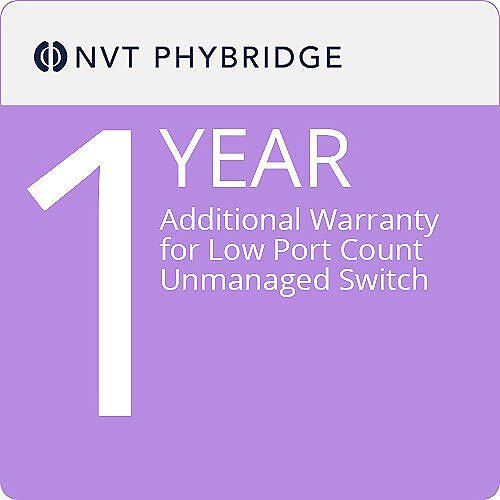 NVT Phybridge NV-LPC-MTNC-1 One-Year Extended Warranty for Low Port-Count Unmanaged Switches