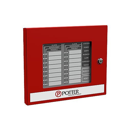Potter LED-16 16-Zone LED Annunciator for PFC-6000 and Potter Plus Series Addressable Fire Control panels