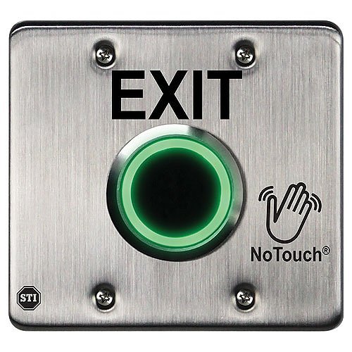 STI NT-SS201-EN NoTouch Stainless Steel IR Switch, US Double-Gang, EXIT