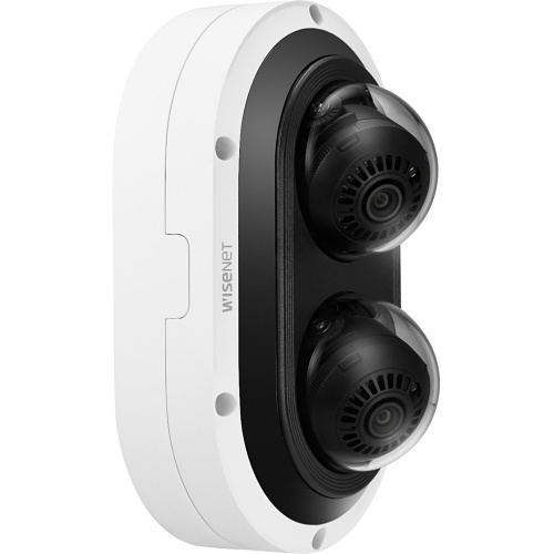Hanwha PNM-C12083RVD 6MP Outdoor IR Vandal-Rated Dome IP Camera, 2-Channels, 3.54-6.69mm Lens