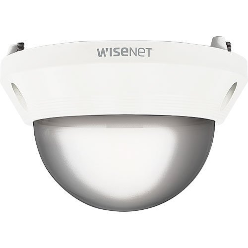 Hanwha SPB-VAW72 Smoked Dome Cover for Outdoor Cameras, White Wisenet Q/L series, Tinted Bubble with White Case