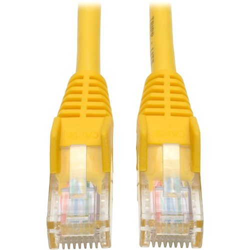 Tripp Lite 5ft Cat5e / Cat5 Snagless Molded Patch Cable RJ45 M/M Yellow 5'