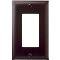 Pass & Seymour TP26 Trademaster Thermoplastic 1-Gang Decorator Wall Plate, Brown (M20)