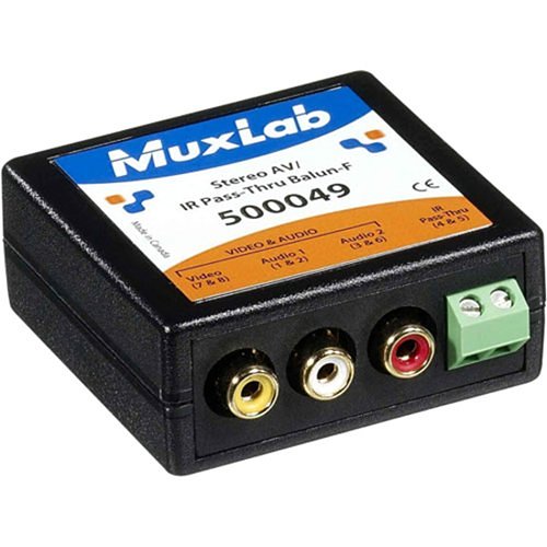 MuxLab Stereo AV/IR Pass-Thru Balun