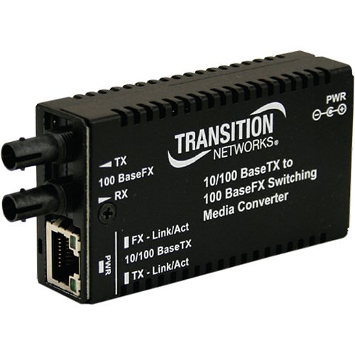 Transition Networks J/E-PSW-FX-02 Media Convertisseur 10/1000 Base-TX to 100 Base-FX 