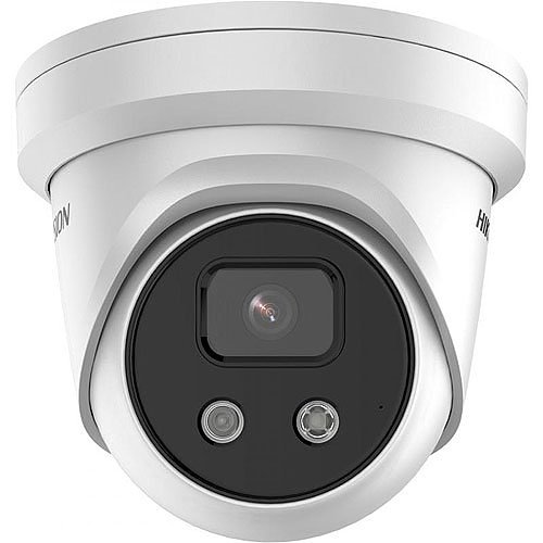 Hikvision PCI-T18F2SB AcuSense 8MP IR Fixed Turret Network Camera, 2.8mm Lens, Black