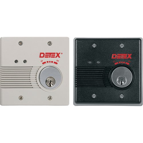 Detex EAX Battery Powered Exit Alarm with Mortise Cylinder