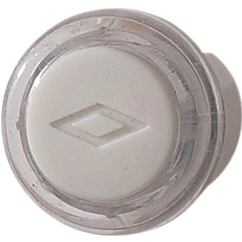 NuTone Unlighted Round Pushbutton, 13/16 Diameter in Clear/White