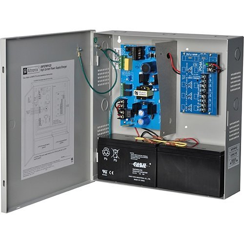 Altronix 4 PTC Outputs Supervised Power Supply/Charger. 12/24VDC @ 4A. Grey Enclosure