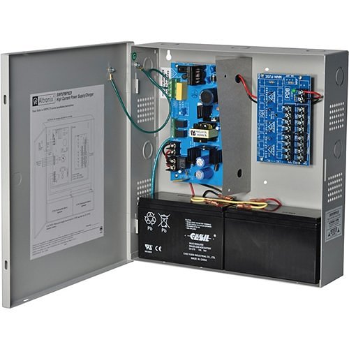Altronix 8 PTC Outputs Supervised Power Supply/Charger. 12/24VDC @ 4A. Grey Enclosure