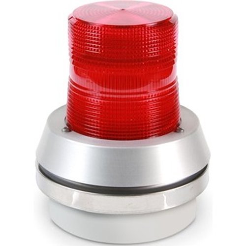 Edwards Signaling 51 Series AdaptaBeacon Flashing Light with Horn PLC Compatible