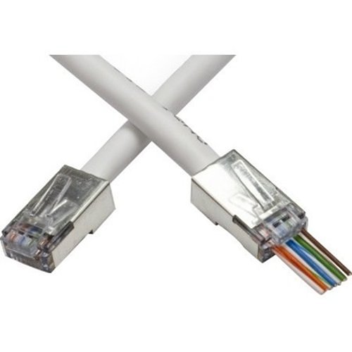 Platinum Tools Shielded EZ-RJ45 for CAT5e & CAT6 with Internal Ground