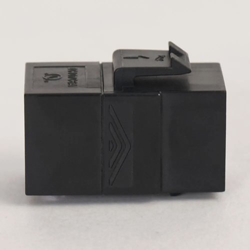 ICC IC107C6ABK CAT6A RJ45 Keystone Coupler for HD Style, Black