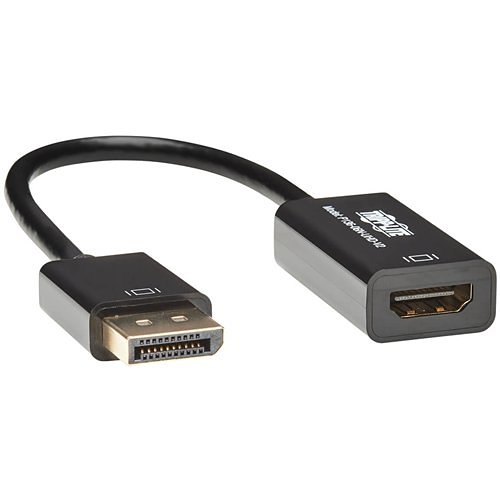 button muscle Disadvantage Tripp Lite P136-06N-UHD-V2 Adapter, DisplayPort to HDMI 4K Active Video  Converter, DP ver 1.2, HDCP, 4K 30Hz (M/F), 6" (152 mm)