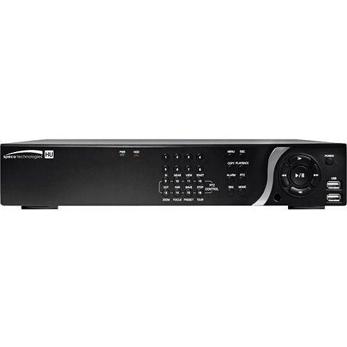 Speco 8 Channel 4K IP, HD-TVI Hybrid Video Recorder