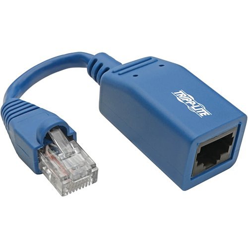 Tripp Lite Cisco Console Rollover Cable Adapter (M/F) - RJ45 to RJ45, Blue, 5 in