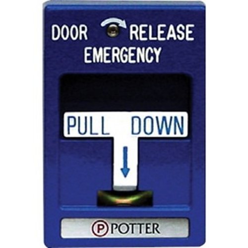 Potter RMS-1T-LP Blue Pull Station