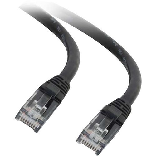 Quiktron 1ft VALUE Series CAT6 Booted Patch Cord - Black