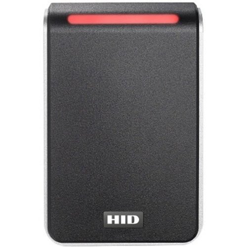 HID 40NKS-00-0003M1 Signo 40 Pigtail Smartcard Reader with Standard Profile, Mobile Access Enabled, MOB1617, Wiegand, CSN Suppressed, Red LED, Green Flashing, Buzzer, Black with Silver Trim
