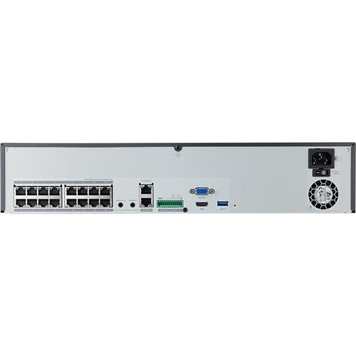 Hanwha XRN-1620SB1-4TB Wisenet X-Series 4K 16-Channel NVR with PoE Switch and AI Search, 140Mbps, 4TB HDD