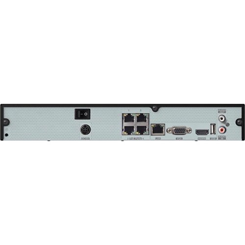 Speco N4NRN4TB 4-Channel NVR with Built-In PoE Ports, 4TB HDD