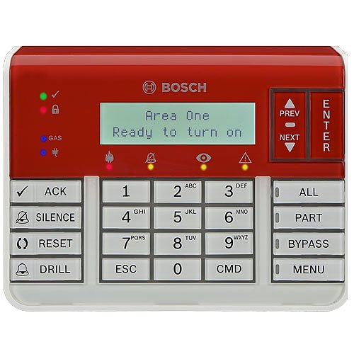 Bosch B925F Fire and Intrusion Keypad, SDI2