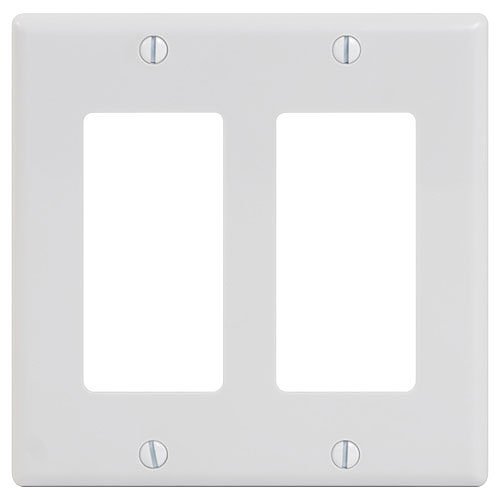 ICC IC107DFDWH Double Gang Decorex Faceplate