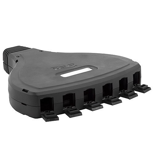 ICC Configurable Mobile Patch Box with 6 Ports in Black for EZ/HD Style