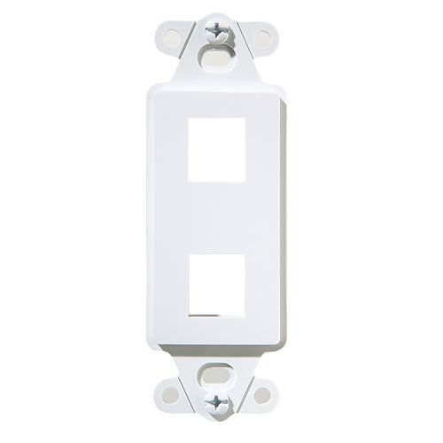 Legrand-On-Q 2-Port Decorator Outlet Strap, 10-Pk, White