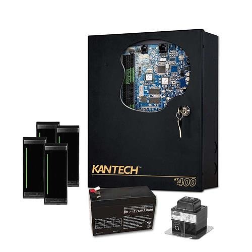 Ambassade Betinget Modtagelig for Kantech EK-400-MTM Access Control Expansion Kit, 7-Piece, (1) KT-400  Controller, (4) KT-MUL-MT Reader, (1) TR1675 Transformer, (1) KT-BATT-12  Battery