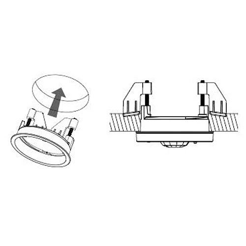 Lutron L-Crmk-Wh Mounting Bracket For Infrared Sensor - White