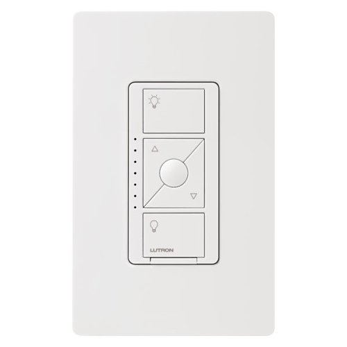 Lutron PD-5NE-WH Caseta Wireless Smart Lighting ELV Dimmer Switch for Electronic Low Voltage Light Bulbs, White