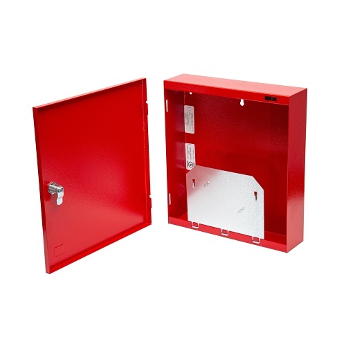 SAE SSU00672 FDB Fire Alarm Documents Box, 12" W x 13.1" H x 2.3" D, Red