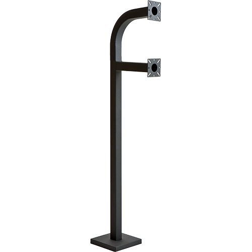 PEDESTAL PRO 58-9C-DSP Mounting Pedestal for Card Reader, Intercom System, Keypad, Biometric Reader, Telephone Entry System, Housing, Access Control System, Push Button, Camera - Black Wrinkle