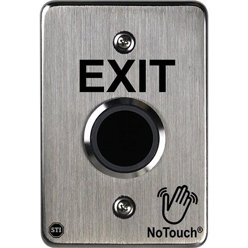 STI NT-SS101-EN NoTouch Stainless Steel Exit IR Switch, Single-Gang