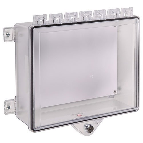 STI Type 4X Protective Cabinet with Backplate and Thumb Lock - Clear