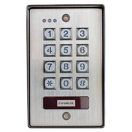 Enforcer Vandal Resistant Outdoor Access Control Keypad with Proximity Reader
