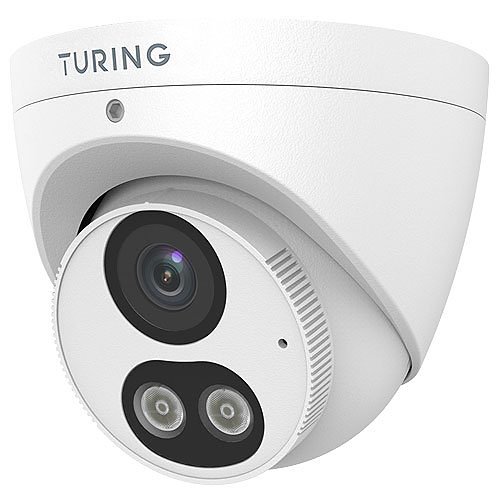 Turing Video TP-MED5M28C SMART Series VibrantView 5MP Full Color Turret IP Camera, 2.8mm Lens