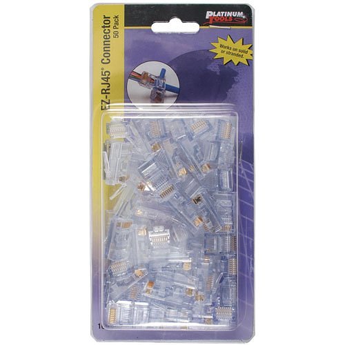 Platinum Tools 100026C EZ-RJ12, 11 Connectors, 50-Pack