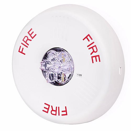 Eaton ELSTWC Eluxa LED Strobe, White, Ceiling, 24V, 15/30/75/110/150/177CD, FIRE