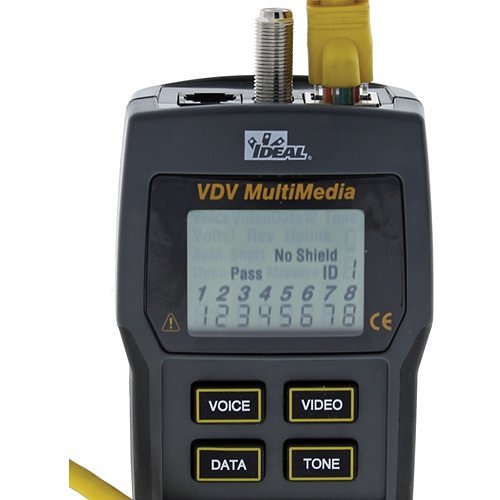 IDEAL 33-856 VDV Multimedia Voice, Data, Video Wiremapper and Tester