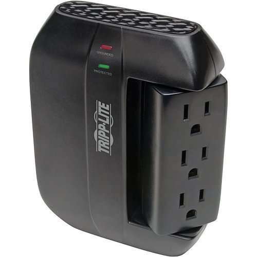 Tripp Lite SWIVEL6 Protect It! Surge Protector with  3 Rotatable Outlets, 3 Stationary, side facing Outlets, Direct-Plug In, 1200 Jouless