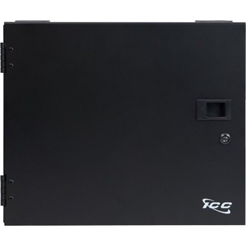 ICC Mounting Box for Fiber Optic Cassette, Adapter Panel - Black Powder Coat
