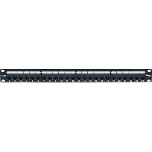 ICC ICMPP0246B Patch Panel, CAT6a, 24-Port, 1 Rms