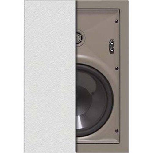 PROFICIENT W802 Protege In-Wall Speakers with 8" Graphite Woofers, 1" Pivoting Aluminum Tweeters and Tone Switches, Pair