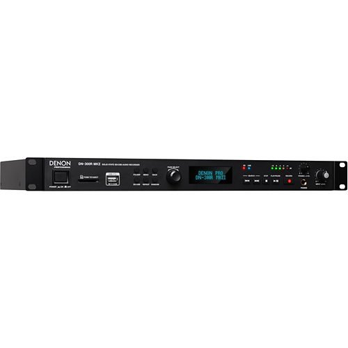 Denon Professional DN-300RMKII Solid-State SD/USB Rack-Mountable Audio Recorder