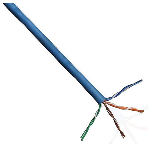 Superior Essex U6500-004-PBL2 PureNet CAT6 Plenum Cable, 23/4 Solid BC, U, UTP, CMP, 1000' (304.8m) Reel Box, Blue